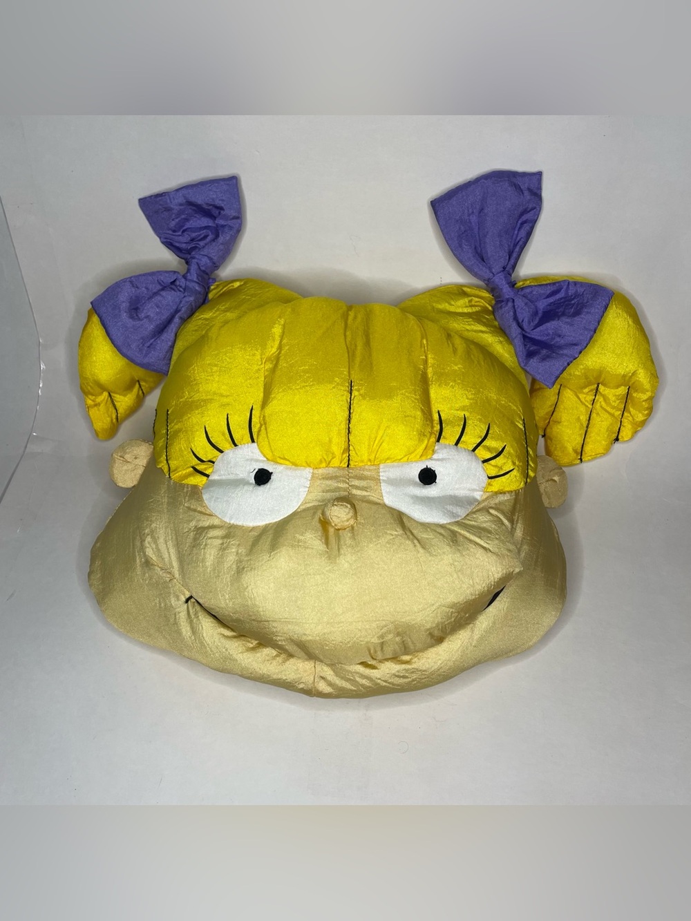 RARE Rugrats Angelica Y2K VTG Large Plush 1998 Nickelodeon Play Face Pillow 14"